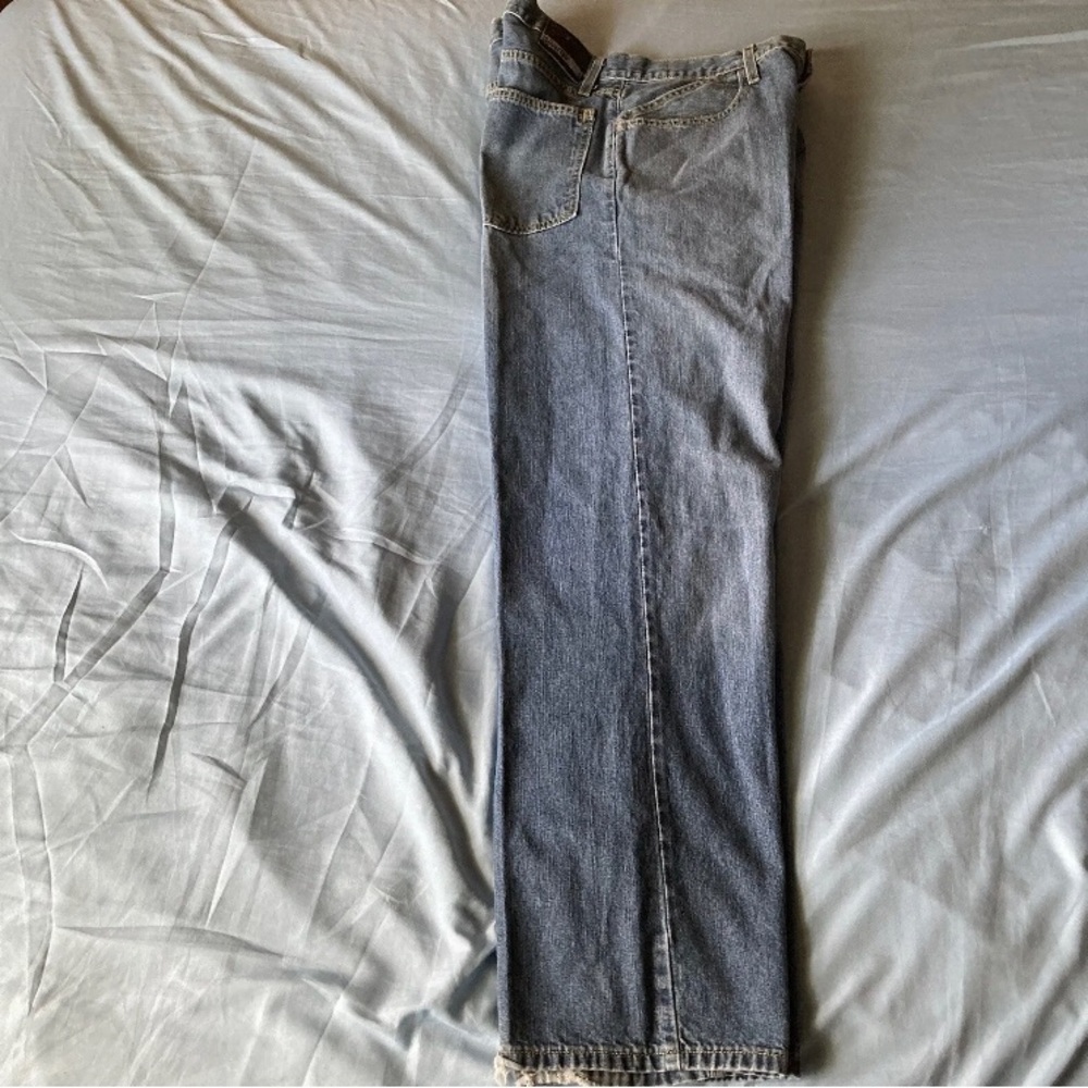 Levi’s SilverTab Jeans Mens 33x34 Wide Leg Baggy Y2K Skater Grunge Distressed - Picture 8 of 11